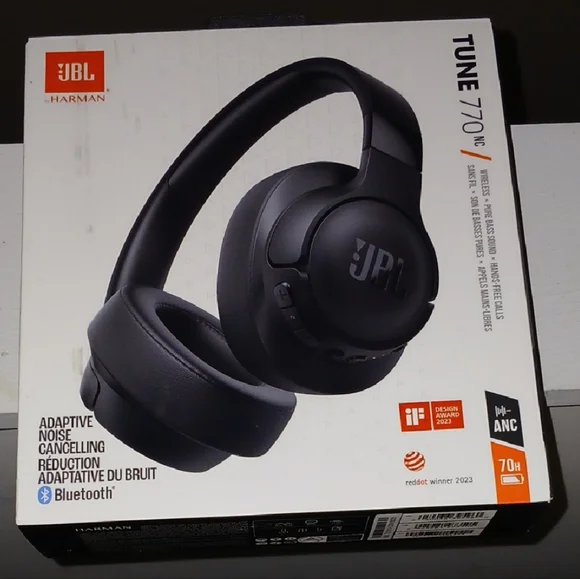 JBL Tune 770NC Wireless Headphones - Black